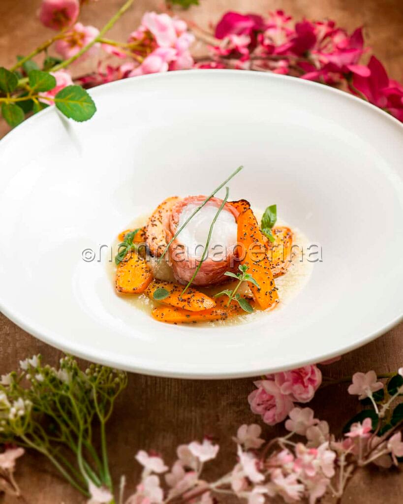 coda di rospo e carote