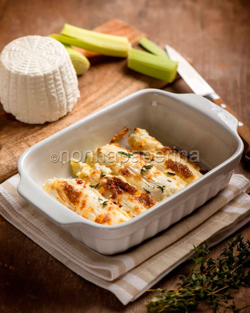 Cannelloni di porri ripieni di patate e ricotta Cannelloni di porri ripieni di patate e ricotta