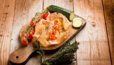 Cartoccio con salmone e gamberi, un secondo leggero