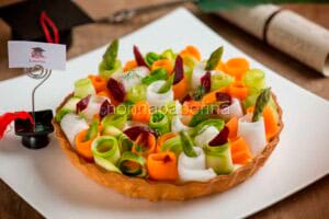 Crostatina salata con verdure