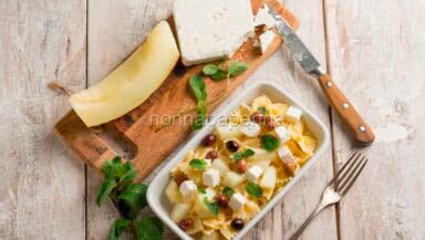 Farfalle con melone bianco