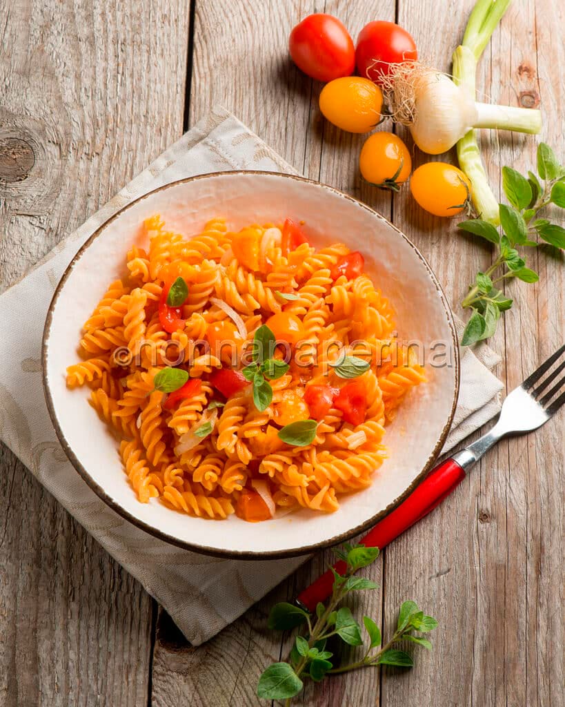 Fusilli di lenticchie rosse