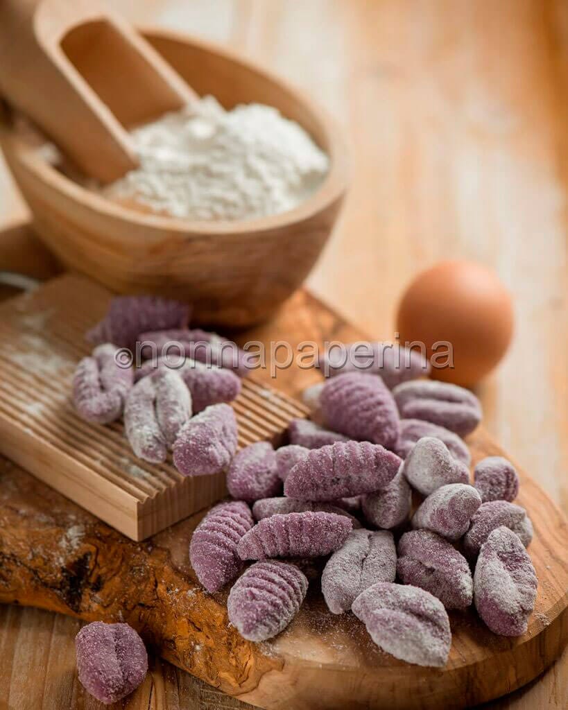 Gnocchi di carote viola e patate