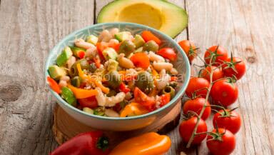 Insalata con cannellini e peperoni