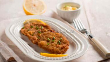 Lingua di vitello impanata