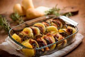 Melanzane e patate al forno