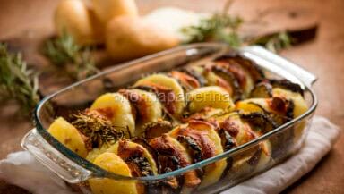 Melanzane e patate al forno