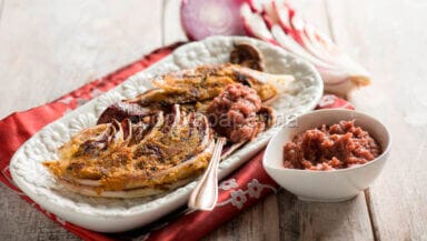 Radicchio ai ferri con salsa