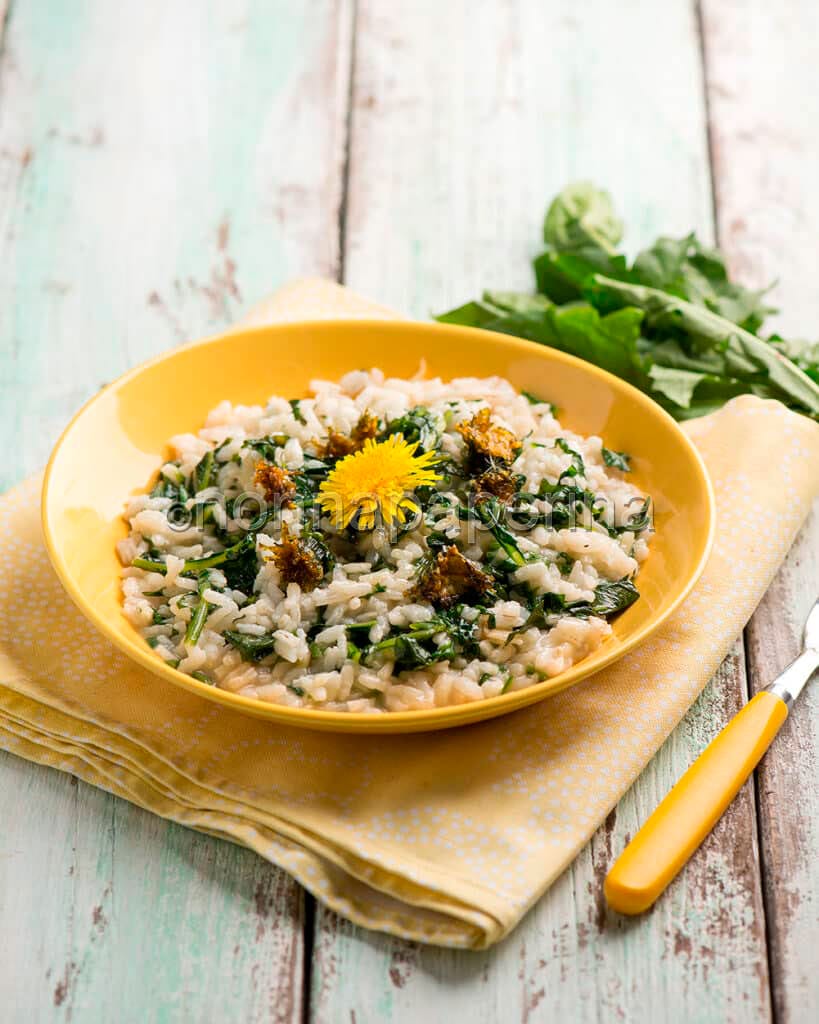 Risotto con tarassaco