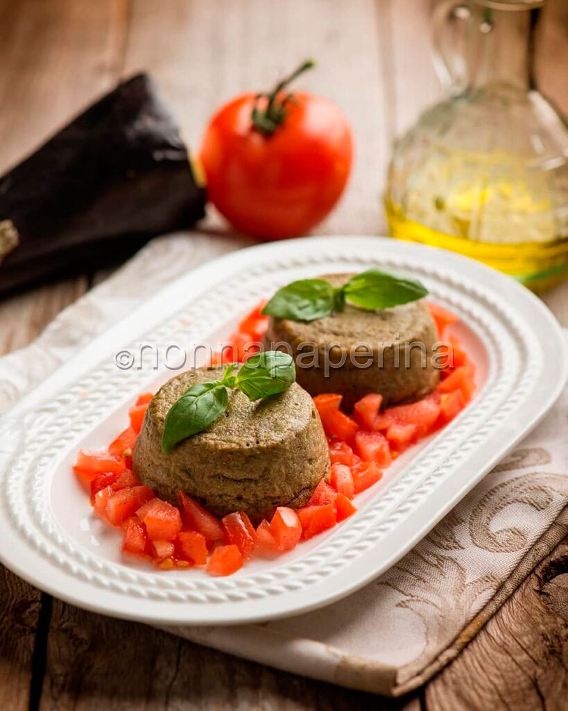 Sformatini di melanzane e pomodoro