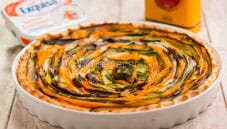 Torta salata di verdure a spirale, torta d’effetto Torta salata di verdure a spirale, torta d’effetto