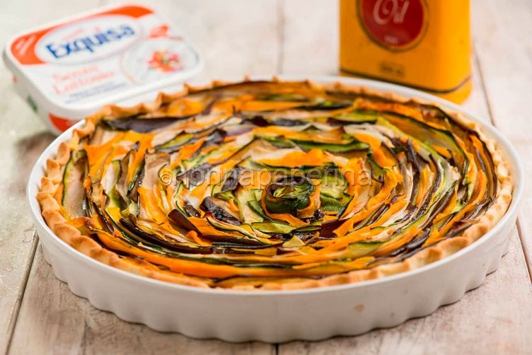 Torta salata di verdure a spirale, torta d’effetto Torta salata di verdure a spirale