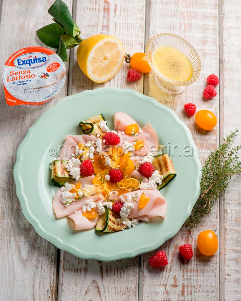 Zucchine grigliate con tacchino Zucchine grigliate con tacchino