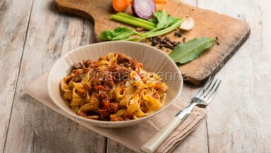 fettuccine al ragu di lepre