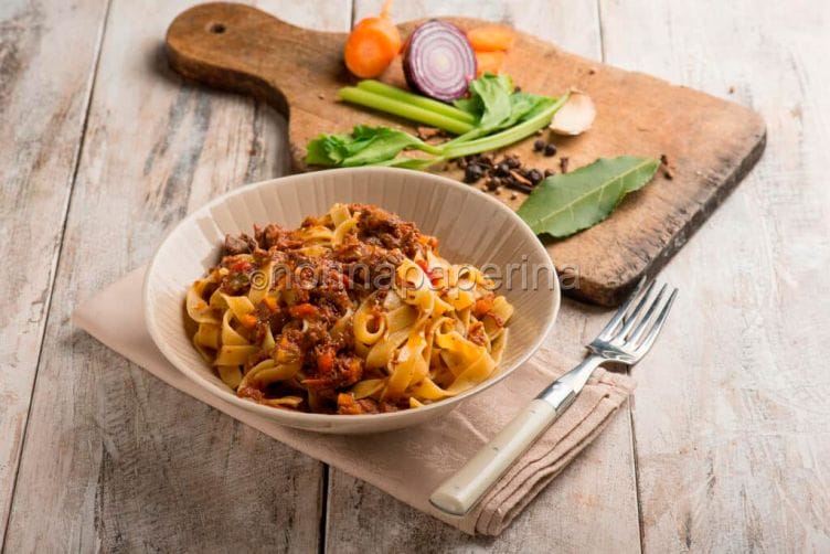 fettuccine al ragu di lepre