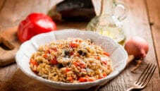 Come preparare il risotto peperoni e melanzane