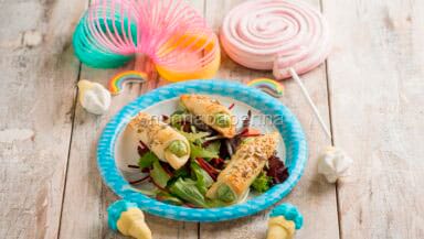 Cannoli con crema di zucchine