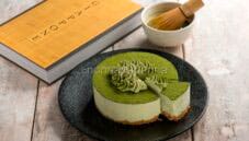 Cheesecake al tè matcha, mix tra colore e gusto