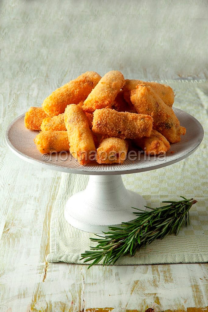 Crocchette di patate con chorizo Crocchette di patate con chorizo