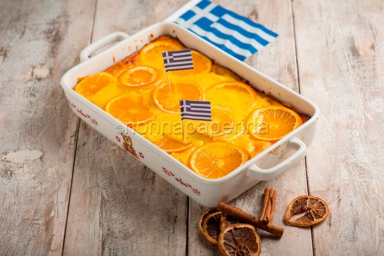 Portokalopita, una gustosa torta glassata Portokalopita