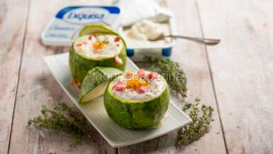 Zucchine ripiene con formaggio