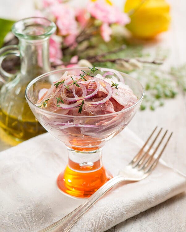 Insalata con testina di vitello e cipolle Insalata con testina di vitello e cipolle