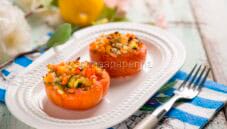 Pomodori ripieni di Trahanas, un piatto unico