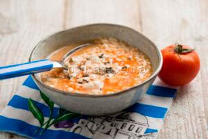 Zuppa di Trahanas e feta
