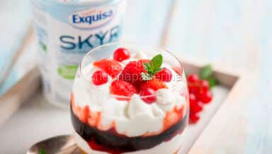 Cheesecake al cucchiaio con Skyr