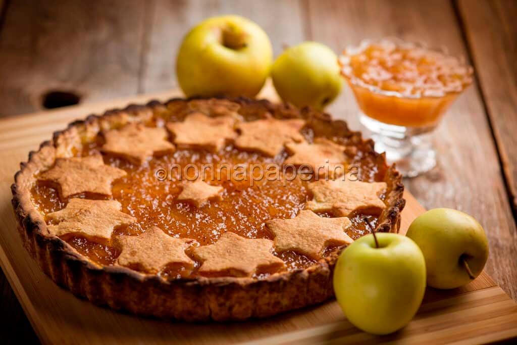 Crostata con confettura di mele