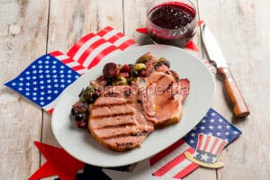 Maiale affumicato con cavoletti