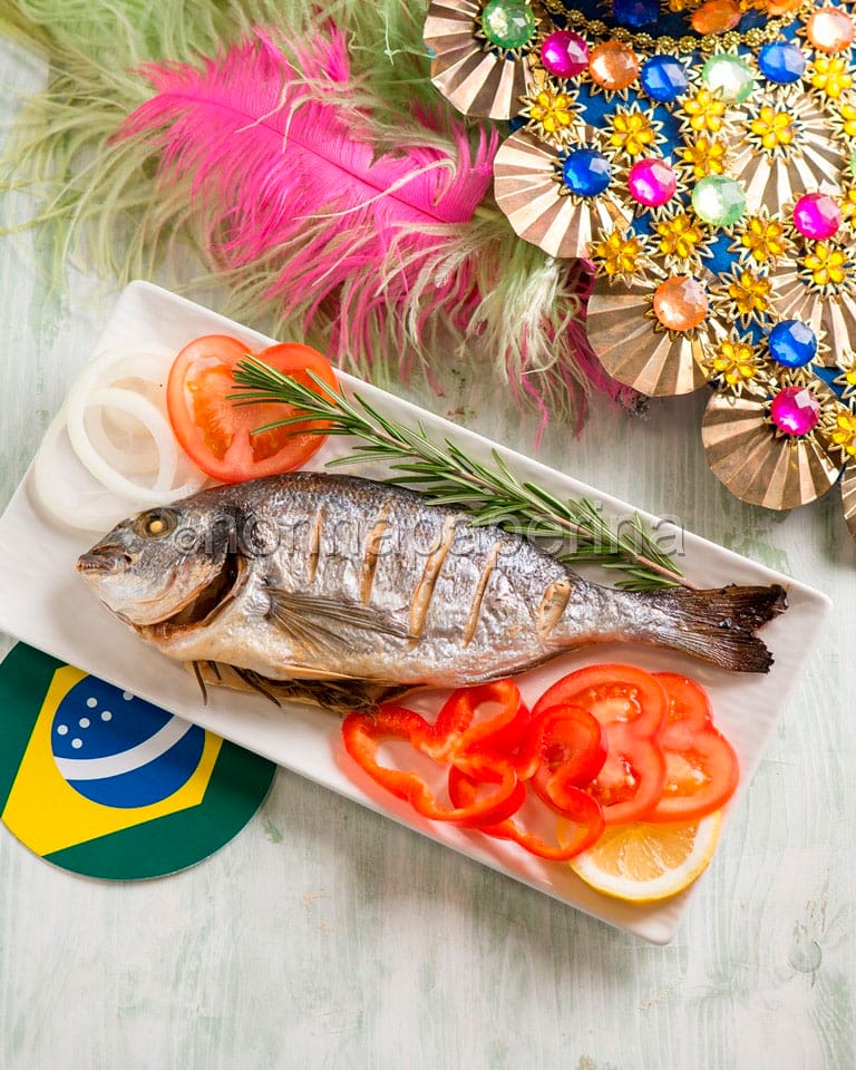 Peixe assado no forno Peixe assado no forno