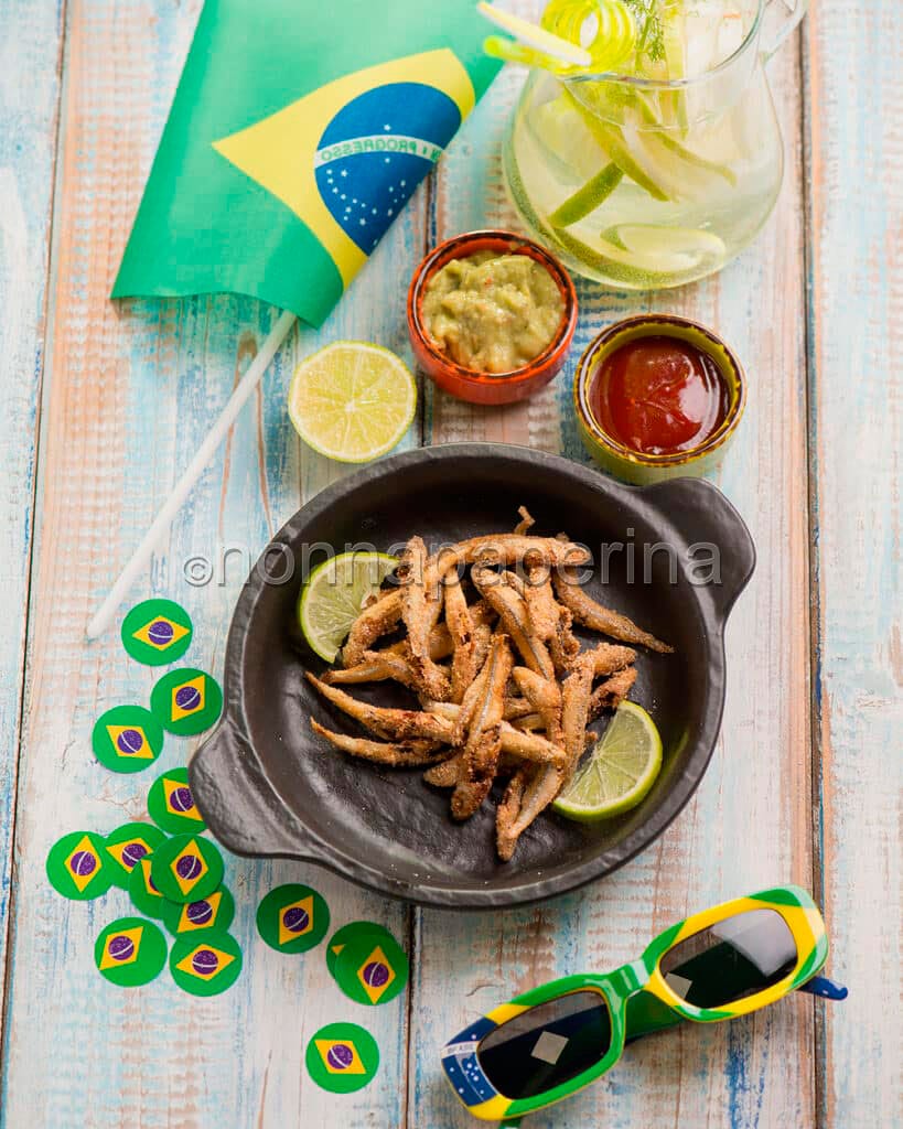 Peixe frito con tapioca