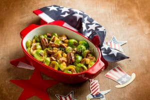 cavoletti al forno con mele e mirtilli