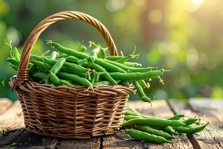cesto di fagiolini