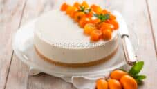 Cheesecake con kumquat, una torta aromatica