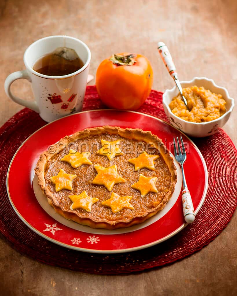Crostata con confettura di cachi Crostata con confettura di cachi