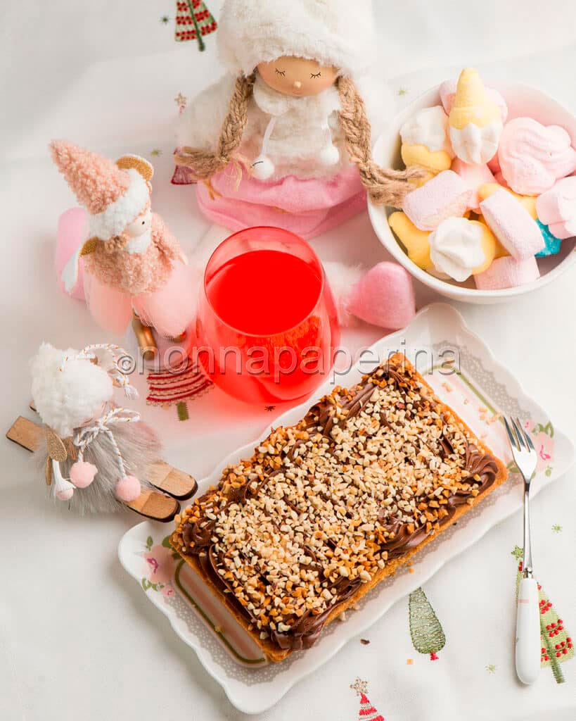 Crostata con crema di nocciole