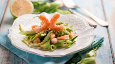 Insalata di puntarelle con avocado