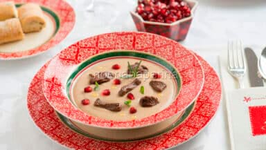 Crema di castagne con capriolo