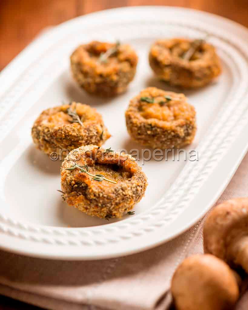 Funghi cremini al forno