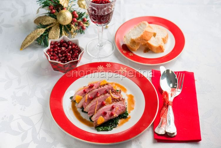 Petto d’oca con aceto balsamico, secondo agrodolce Petto d’oca con aceto balsamico