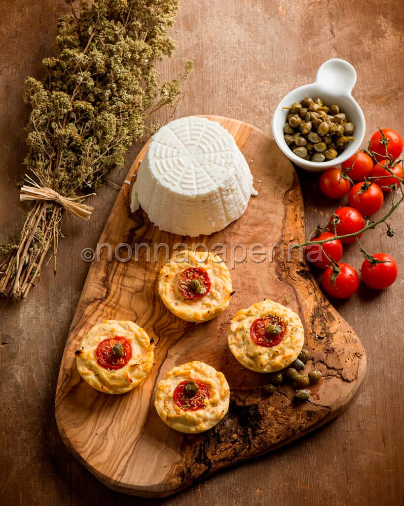 Sformatini di ricotta allo zenzero