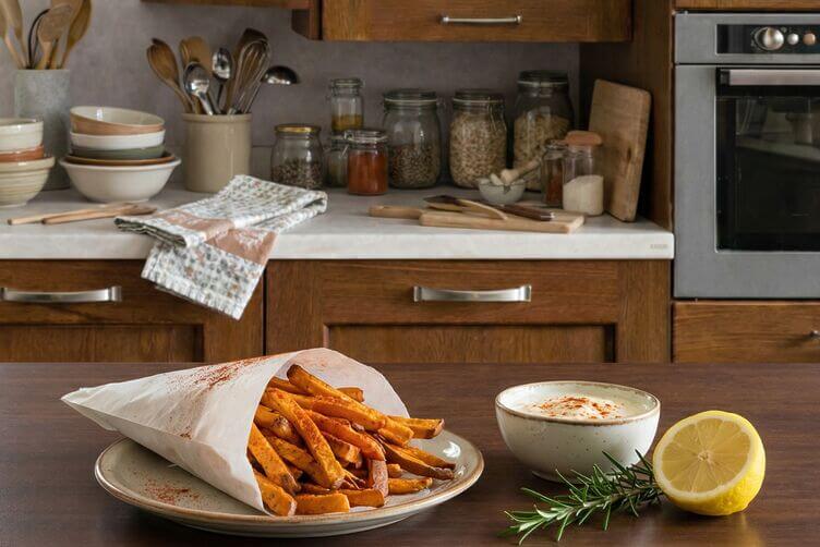 patatine dolci al forno patatine dolci al forno