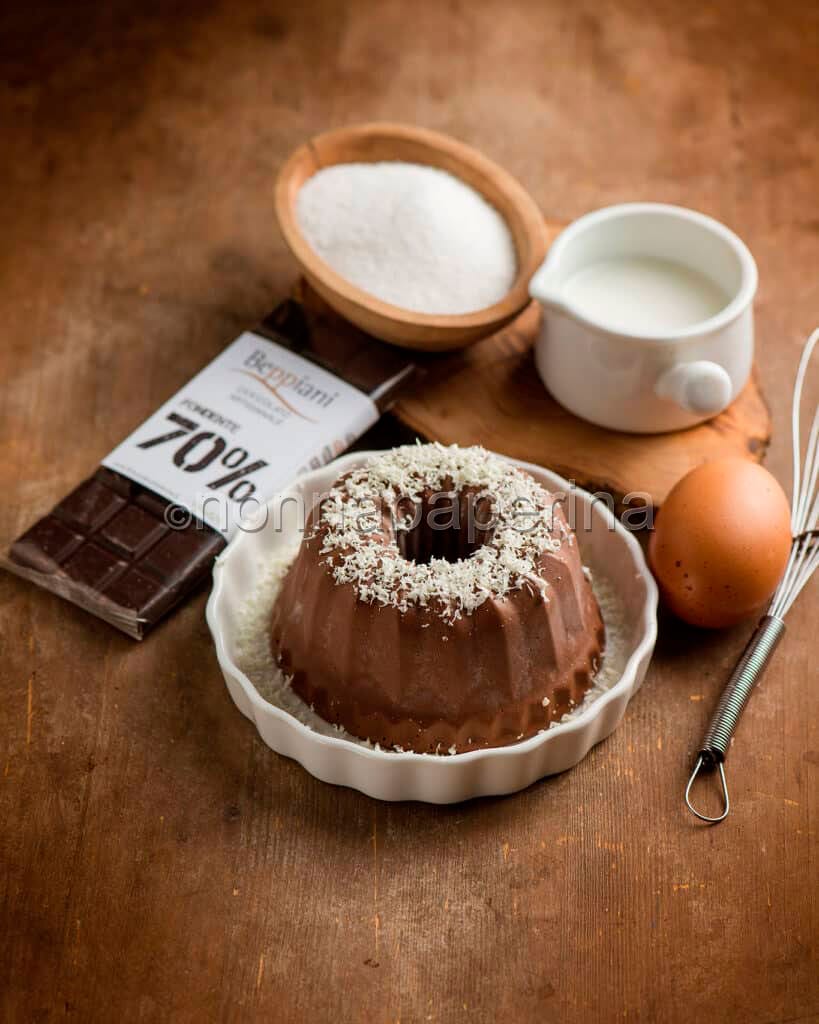 Bavarese al cioccolato fondente Bavarese al cioccolato fondente