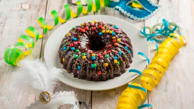 Budino al cioccolato per Carnevale