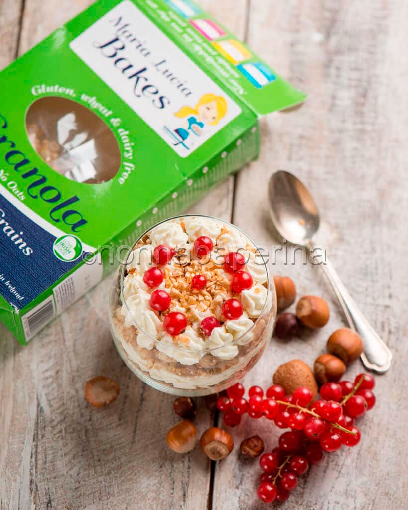 Cheesecake con granola Cheesecake con granola