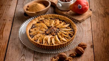 Crostata con pere e cioccolato