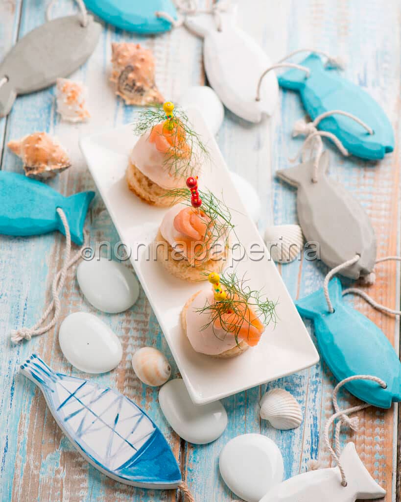 Gelato al salmone con aneto