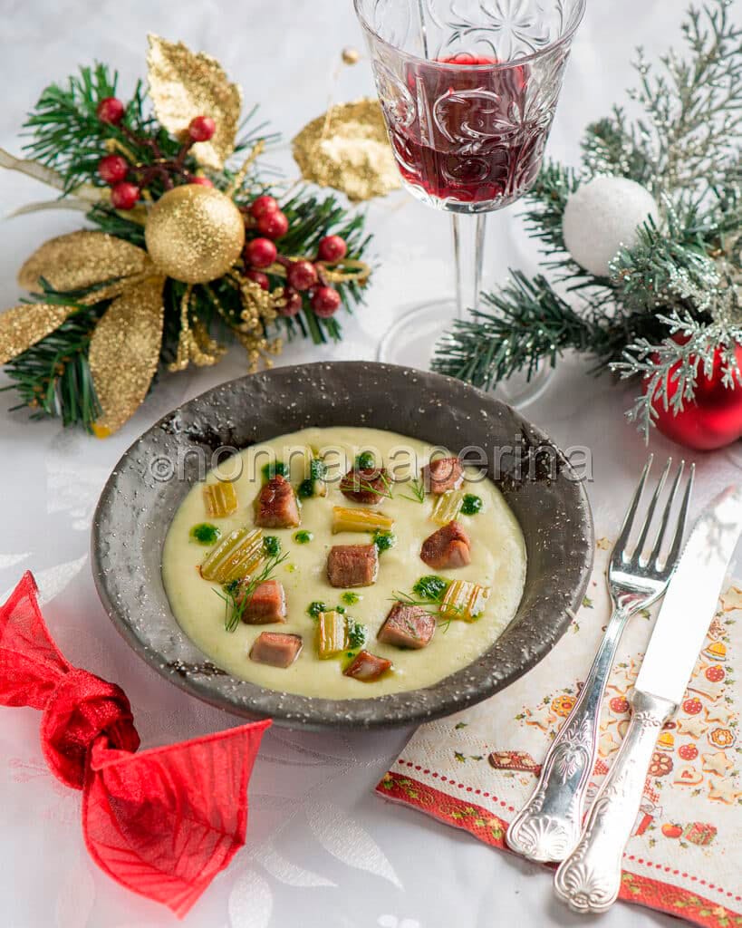 Lingua di vitello crema di cardi